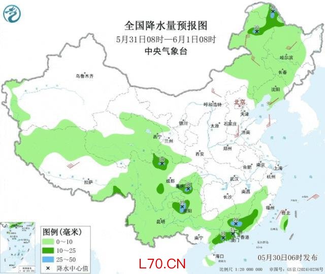 云南广东等地有分散性较强降水 强降雨和雷暴大风来袭
