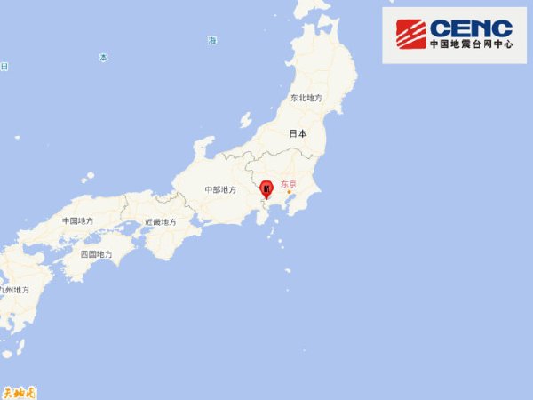 日本山梨县东部连发两次地震 已致17人受伤