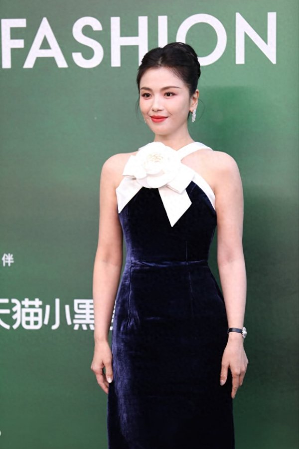 刘涛, 红毯活动生图, 挂脖丝绒黑裙, 妥妥复古贵妇