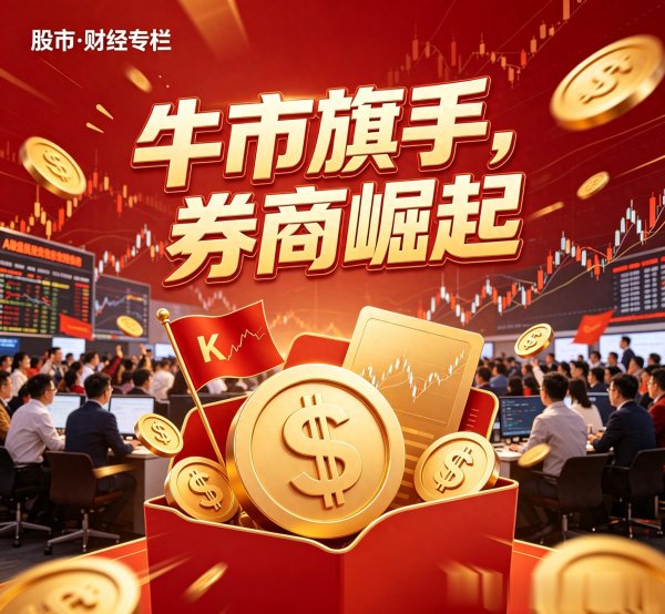 券商——独一无二的牛市旗手! 人气爆棚、资金共识极强, 一呼百应