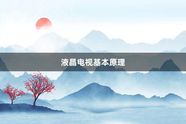 液晶电视基本原理