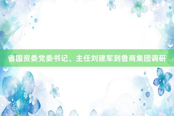 省国资委党委书记、主任刘建军到鲁商集团调研