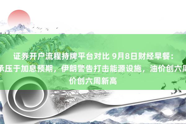 证券开户流程持牌平台对比 9月8日财经早餐：金价承压于加息预期，伊朗警告打击能源设施，油价创六周新高