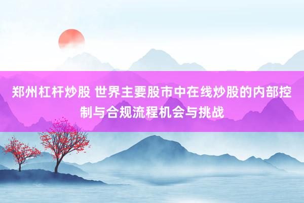 郑州杠杆炒股 世界主要股市中在线炒股的内部控制与合规流程机会与挑战